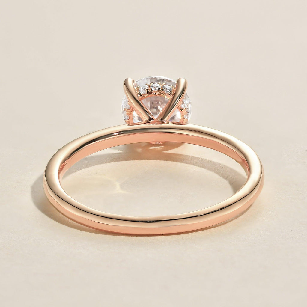 2.0ct Round Cut Moissanite Classic Solitaire Ring - Felicegals 丨Wedding ring 丨Fashion ring 丨Diamond ring 丨Gemstone ring