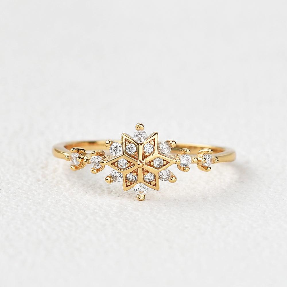 Floral Vintage Inspired Moissanite Yellow Gold Ring - Felicegals 丨Wedding ring 丨Fashion ring 丨Diamond ring 丨Gemstone ring--Felicegals 丨Wedding ring 丨Fashion ring 丨Diamond ring 丨Gemstone ring