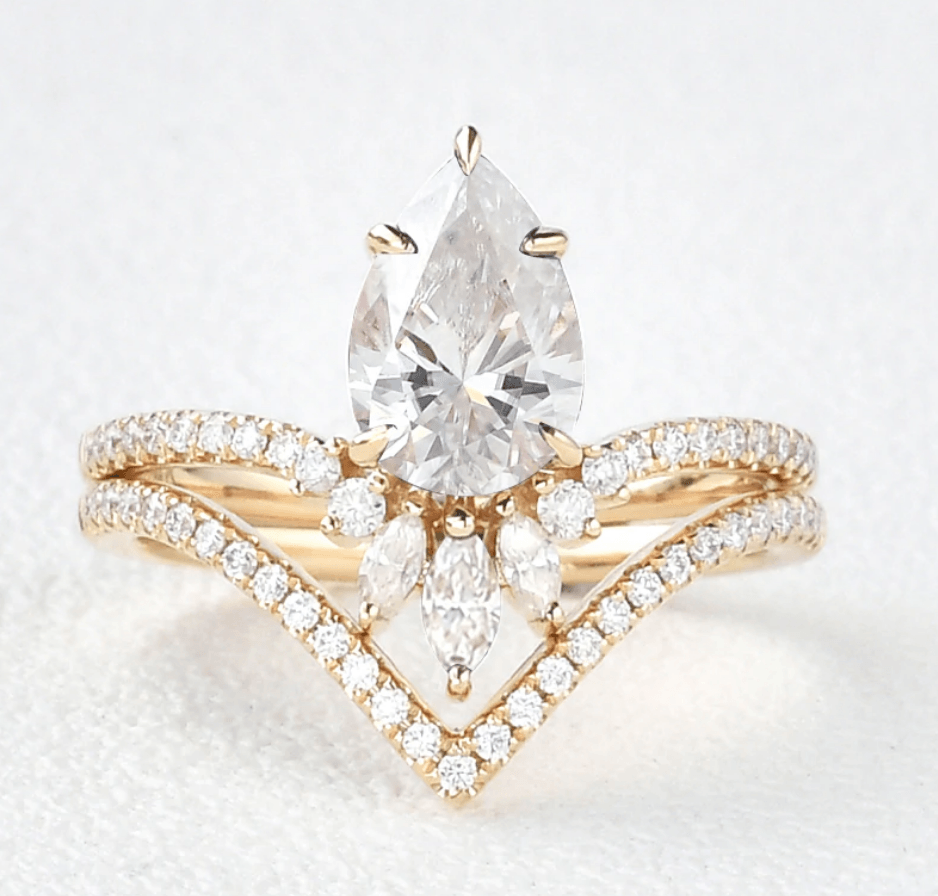 Custom ring for cara/ 2ct bridal set - Felicegals 丨Wedding ring 丨Fashion ring 丨Diamond ring 丨Gemstone ring--Felicegals 丨Wedding ring 丨Fashion ring 丨Diamond ring 丨Gemstone ring
