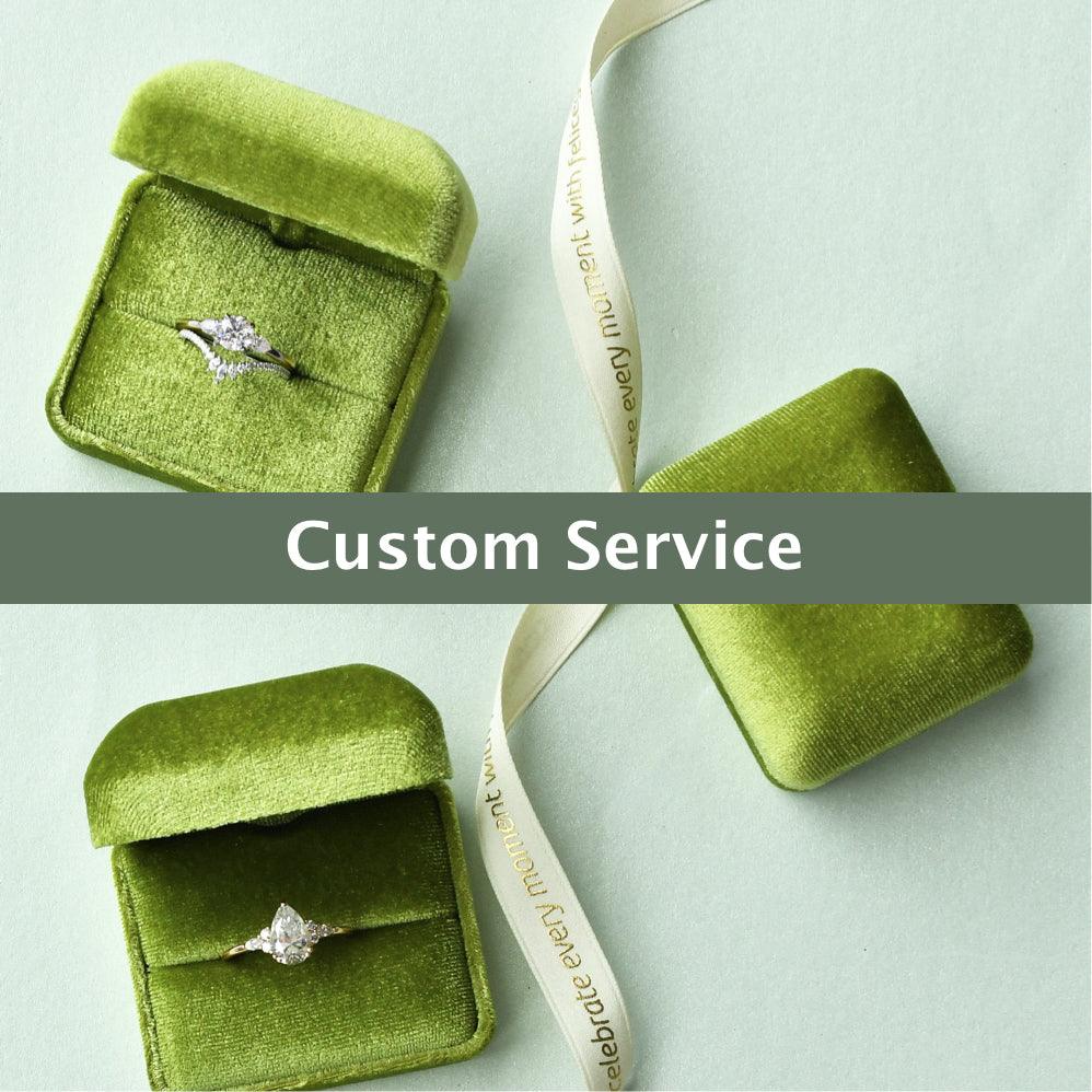 Custom Ring for Krystal - Felicegals 丨Wedding ring 丨Fashion ring 丨Diamond ring 丨Gemstone ring